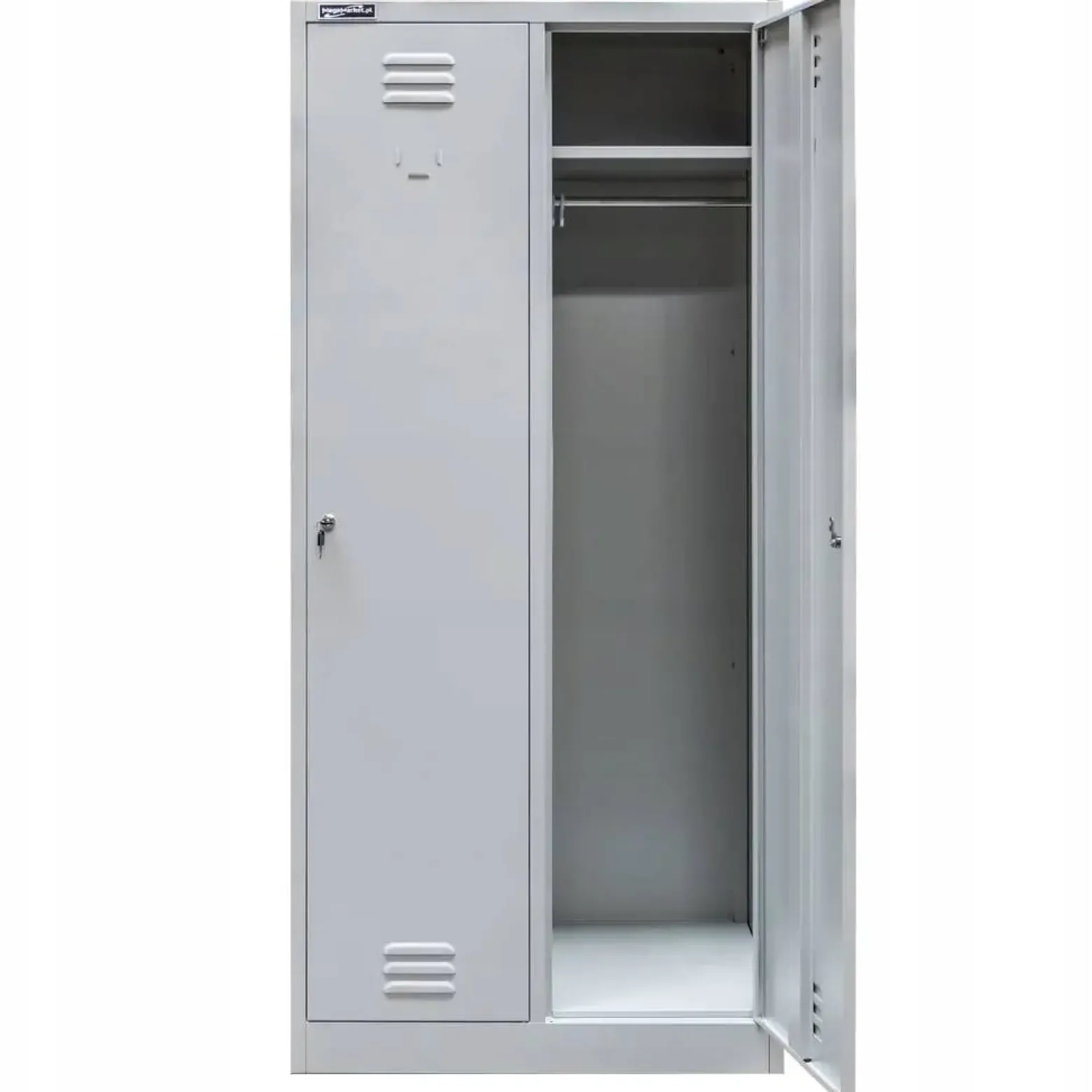Szafka Metalowa Ubraniowa Socjalna BHP 180x80x50cm Szara Mega-M