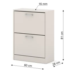 Szafka na buty IGA 2D 60 cm KASZMIR uchylna do przedpokoju