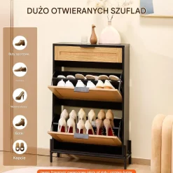 Szafka na buty komoda do przedpokoju loftowa 64cm