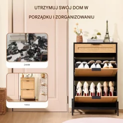 Szafka na buty komoda do przedpokoju loftowa 64cm