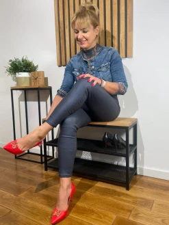 Szafka na buty loftowa dębowe siedzisko 80cm