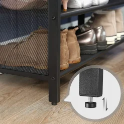 Szafka na Buty Obuwie z Tapicerowanym Siedziskiem do Przedpokoju LOFT