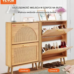 Szafka na buty otwierana uchylna komoda 60 cm