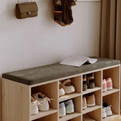 Szafka na buty z siedziskiem ławka nowoczesna dąb sonoma loft 104cm