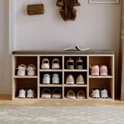Szafka na buty z siedziskiem ławka nowoczesna dąb sonoma loft 104cm