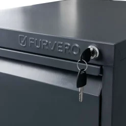 Szafka Na Dokumenty Kartotekowa Biurowa Metalowa 4 Szuflady Grafit FURVERO