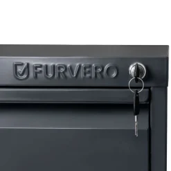Szafka Na Dokumenty Kartotekowa Biurowa Metalowa 4 Szuflady Grafit FURVERO