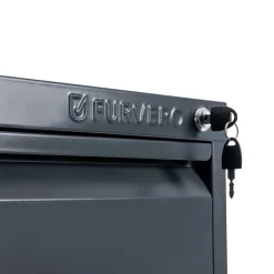 Szafka Na Dokumenty Kartotekowa Biurowa Metalowa 4 Szuflady Grafit FURVERO