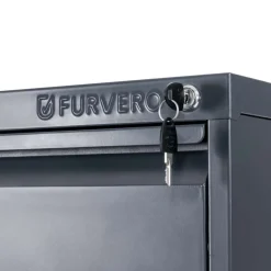 Szafka Na Dokumenty Kartotekowa Biurowa Metalowa 4 Szuflady Grafit FURVERO