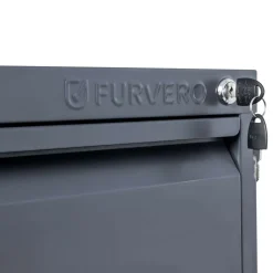 Szafka Na Dokumenty Kartotekowa Biurowa Metalowa 4 Szuflady Grafit FURVERO