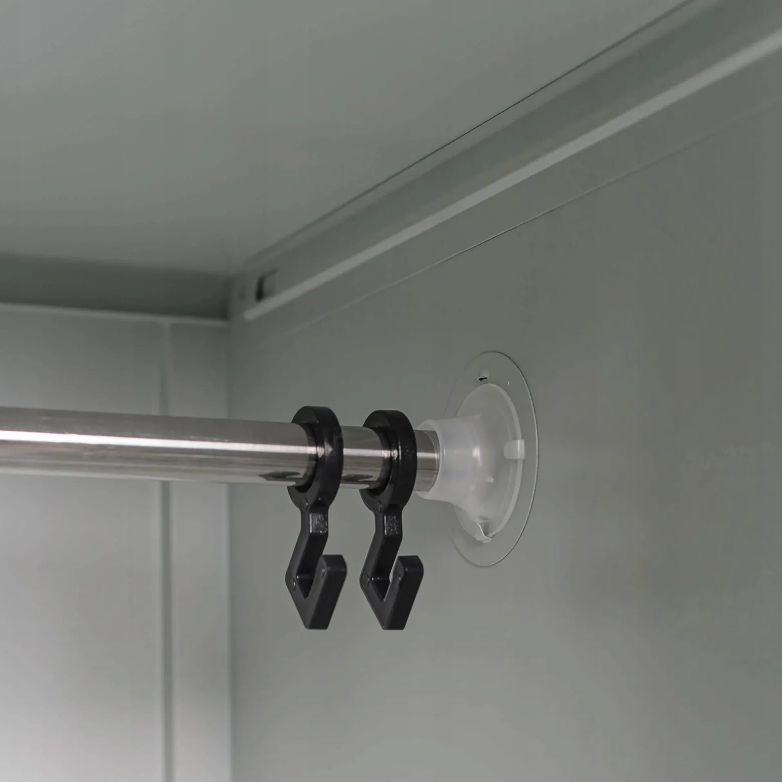 Szafka na ubrania 80 cm szara metalowa