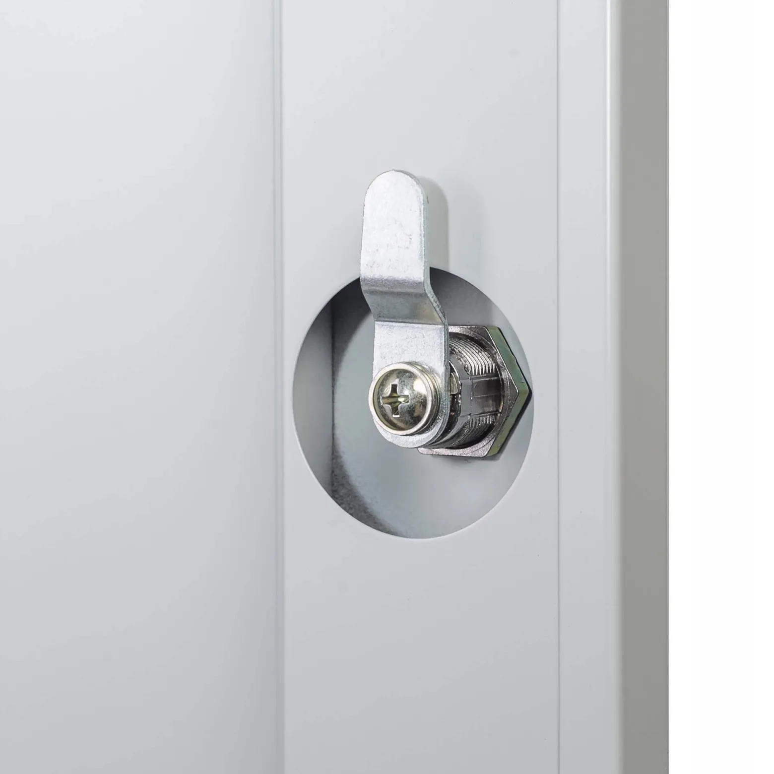 Szafka na ubrania 80 cm szara metalowa