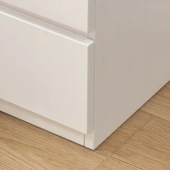 Szafka nocna biała praktyczna do sypialni szafka z szufladami loft