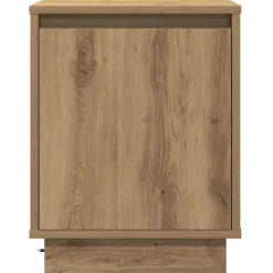 Szafka Nocna Brąz Komoda Stolik Półka Nocna Do Sypialni 39 x 34.5 x 50 cm