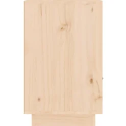 Szafka Nocna Drewniana Brązowa Komoda Stolik Nocny 40x34x55 cm