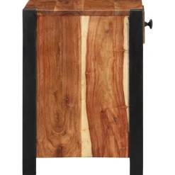 Szafka Nocna Drewniana Komoda Stolik Nocny Do Sypialni 40 x 35 x 50 cm
