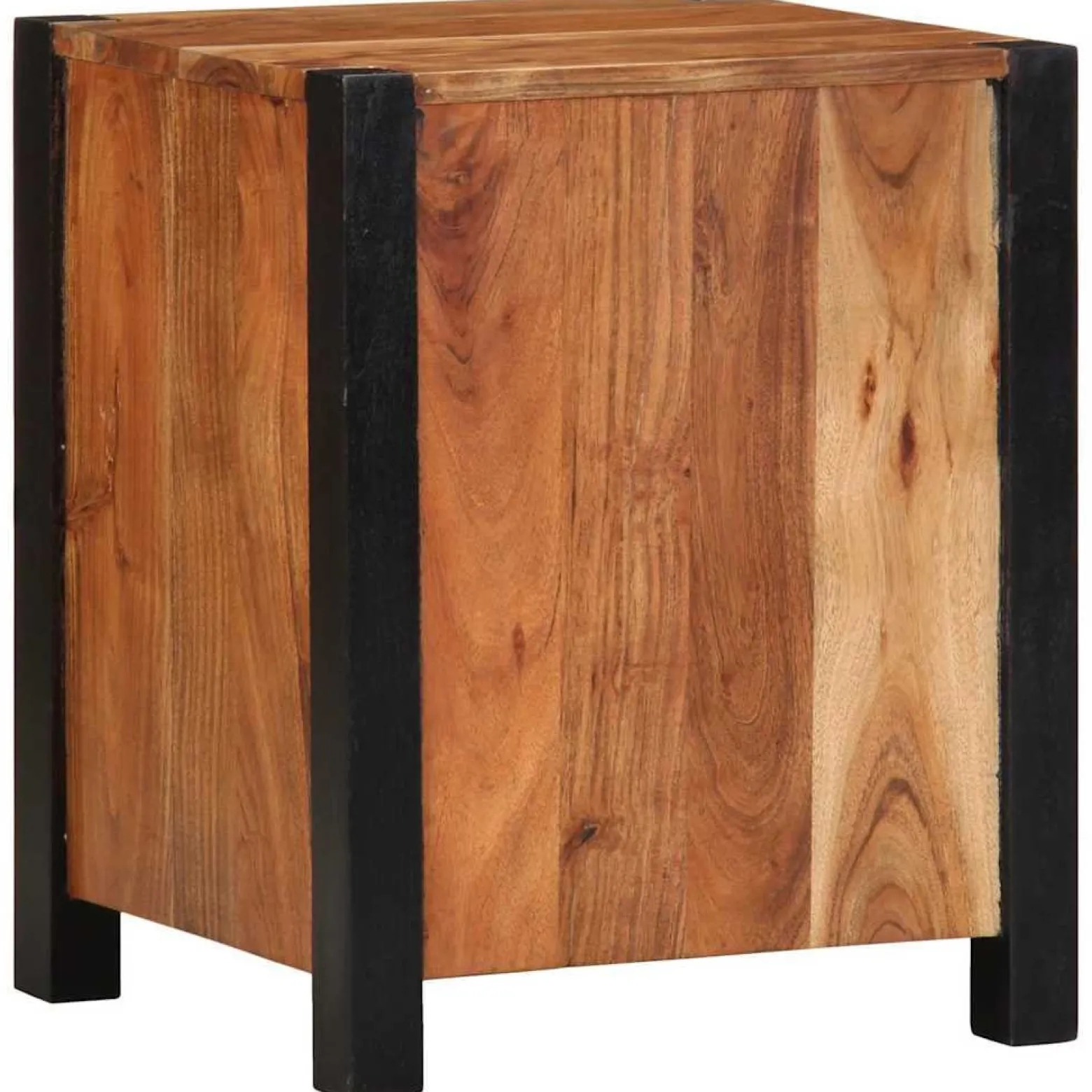 Szafka Nocna Drewniana Komoda Stolik Nocny Do Sypialni 40 x 35 x 50 cm