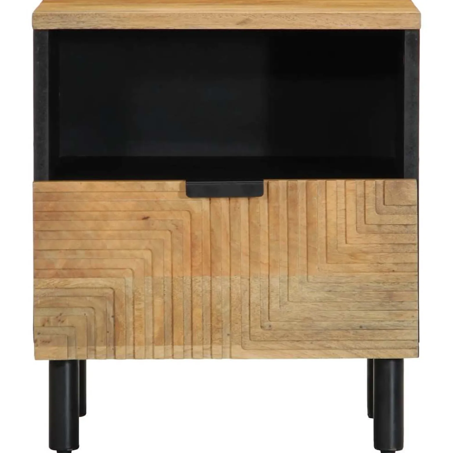 Szafka Nocna Drewniana Komoda Stolik Nocny Do Sypialni 40x33x46 cm