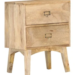 Szafka Nocna Drewniana Komoda Stolik Nocny Do Sypialni 40x35x55 cm