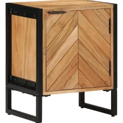 Szafka Nocna Drewniana Komoda Stolik Nocny Do Sypialni 40 x 30 x 50 cm
