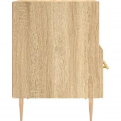 Szafka Nocna Komoda Brąz Stolik Półka Nocna Do Sypialni 40x35x47.5 cm