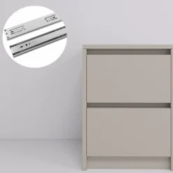 Szafka nocna loft 42x52x43cm 2 szuflady stolik nocny nowoczesny Kaszmir