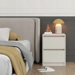 Szafka nocna loft 42x52x43cm 2 szuflady stolik nocny nowoczesny Kaszmir