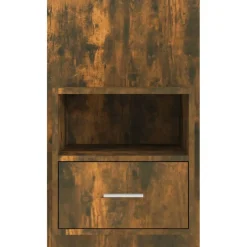 Szafka Nocna Stolik Komoda Brązowa Wisząca Do Sypialni 48,5x32,5x80 cm