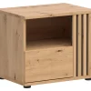 Szafka nocna Vabres 55 cm prawostronna z szufladą dąb artisan lamele