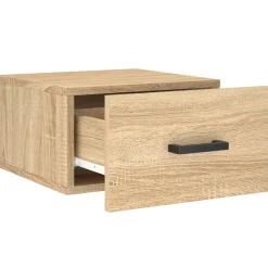 Szafka Nocna Wisząca Brąz Komoda Stolik Nocny Do Sypialni 35x35x20 cm