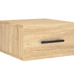 Szafka Nocna Wisząca Brąz Komoda Stolik Nocny Do Sypialni 35x35x20 cm