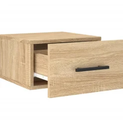 Szafka Nocna Wisząca Brąz Komoda Stolik Nocny Do Sypialni 35x35x20 cm