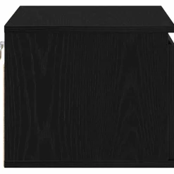 Szafka Nocna Wisząca Czarna Komoda Stolik Nocny Do Sypialni 50 x 36 x 30 cm