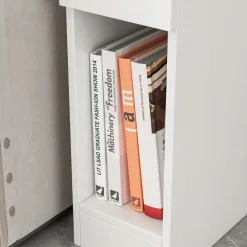 Szafka nocna wąska z szufladą stolik z półką nowoczesny loft sypialni 60 cm