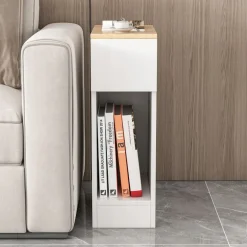 Szafka nocna wąska z szufladą stolik z półką nowoczesny loft sypialni 60 cm