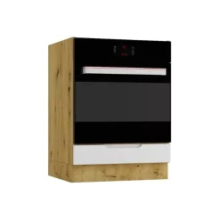 Szafka pod piekarnik ISABEL DK60 szary mat/dąb artisan
