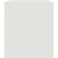 Szafka Pod Telewizor Biała Półka Szafka RTV Stalowa 99x39x44 cm