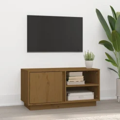 Szafka pod Telewizor Rtv Brąz Mat Drzwiczki Nowoczesny 80x35x40,5cm