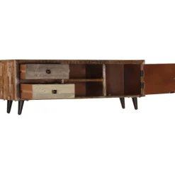 Szafka pod Telewizor Rtv Brąz Mat Szuflady Drzwiczki Nowoczesny 118x30x40cm