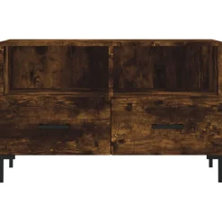 Szafka Pod Telewizor Stolik Półka Szafka RTV Brązowa 80x36x50 cm