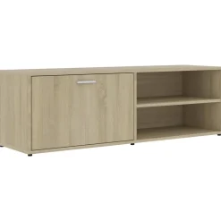 Szafka Pod Telewizor Stolik Półka Szafka RTV Brązowa 120x34x37 cm
