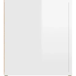 Szafka Pod Telewizor Szafka RTV Komoda Biały Połysk 80x31,5x36 cm