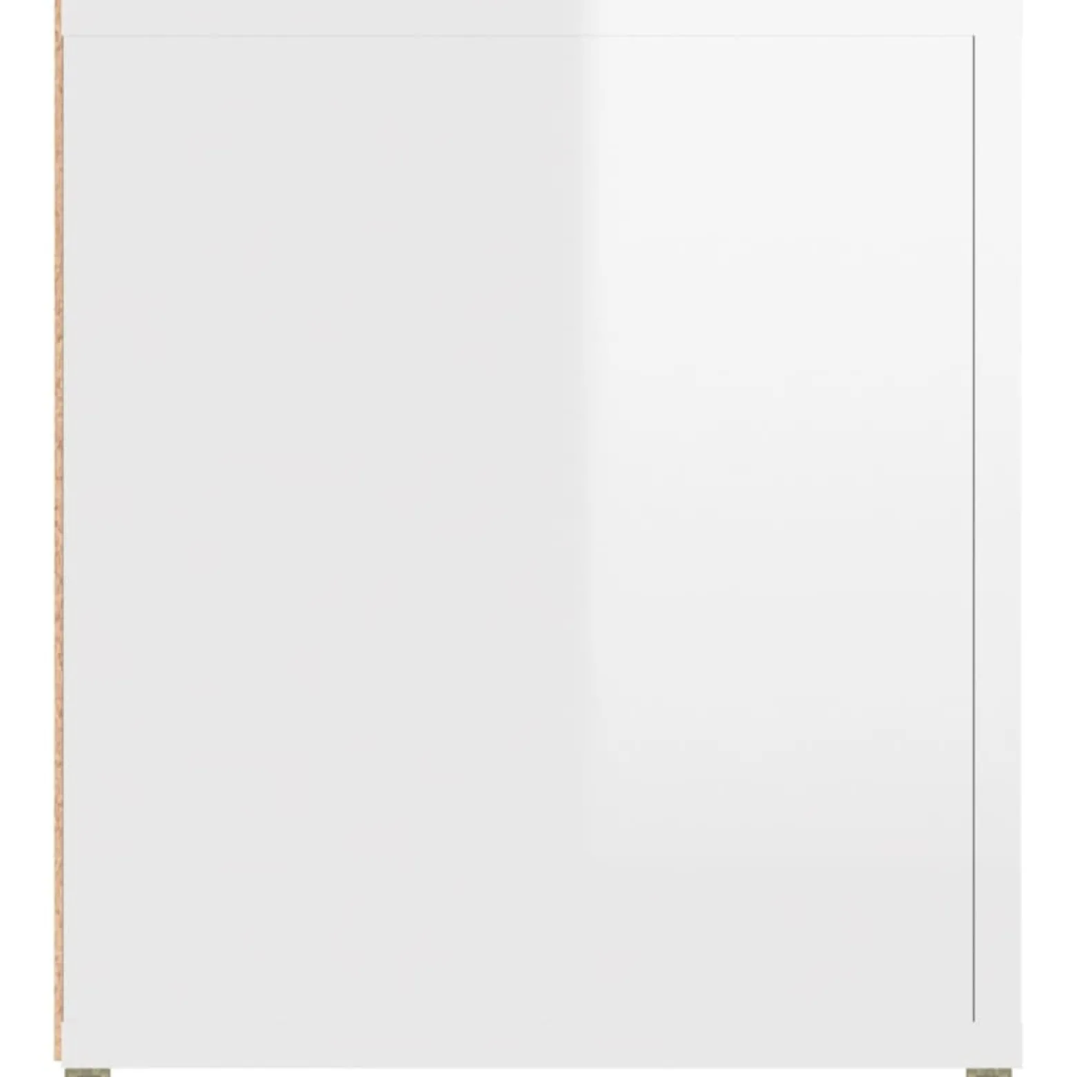 Szafka Pod Telewizor Szafka RTV Komoda Biały Połysk 80x31,5x36 cm