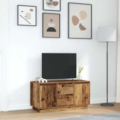 Szafka Pod Telewizor Szafka RTV Półka Stolik Telewizyjny 100x41x50 cm