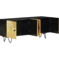 Szafka Pod TV Szafka Pod Telewizor RTV Drewniana Półka 110x30x45 cm