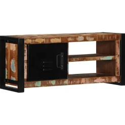 Szafka Pod TV Szafka Pod Telewizor RTV Drewniana Półka 80x30x35 cm