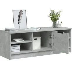 Szafka pod TV szarość betonu 102x35.5x36.5 cm