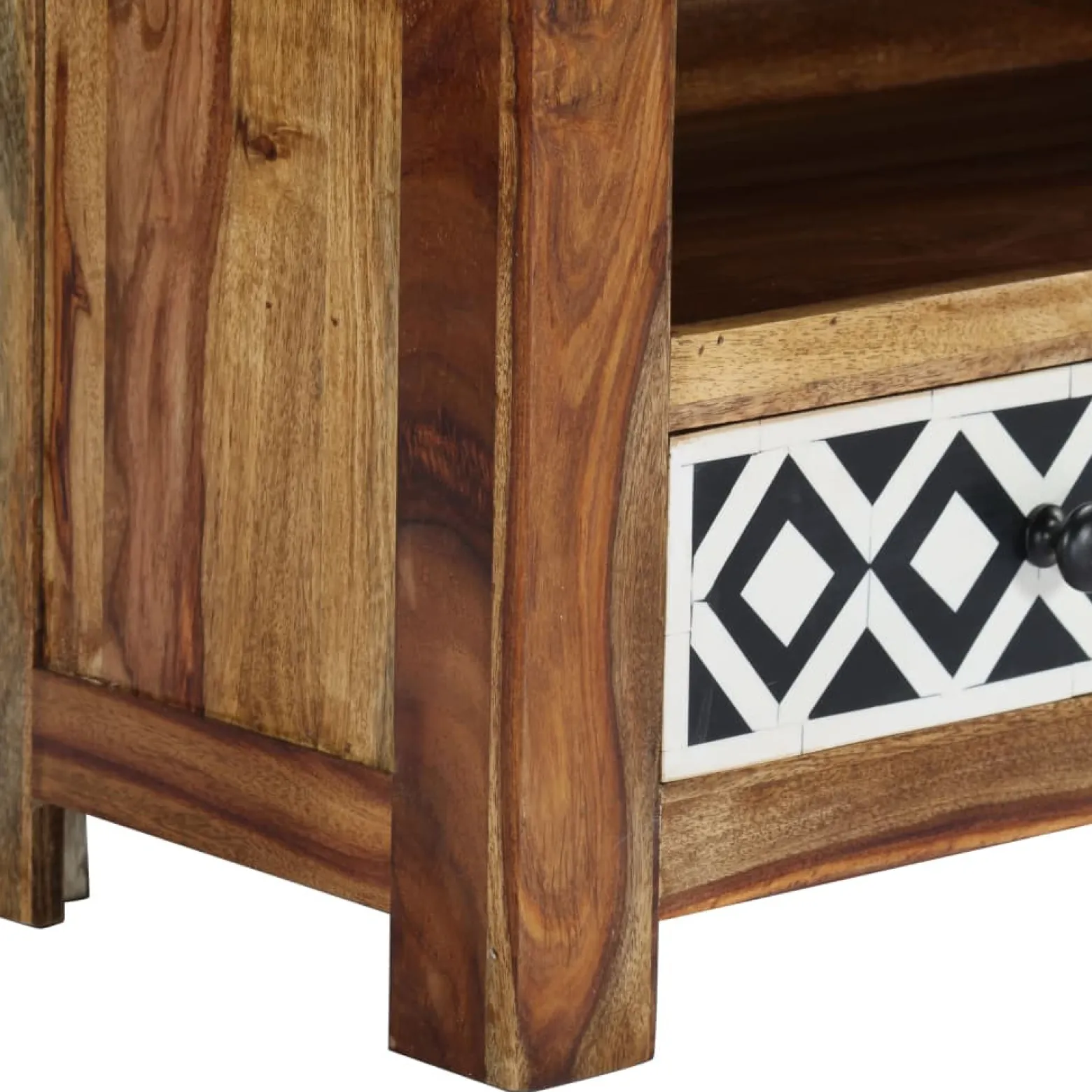 Szafka pod TV, 120x30x40 cm, lite drewno akacjowe