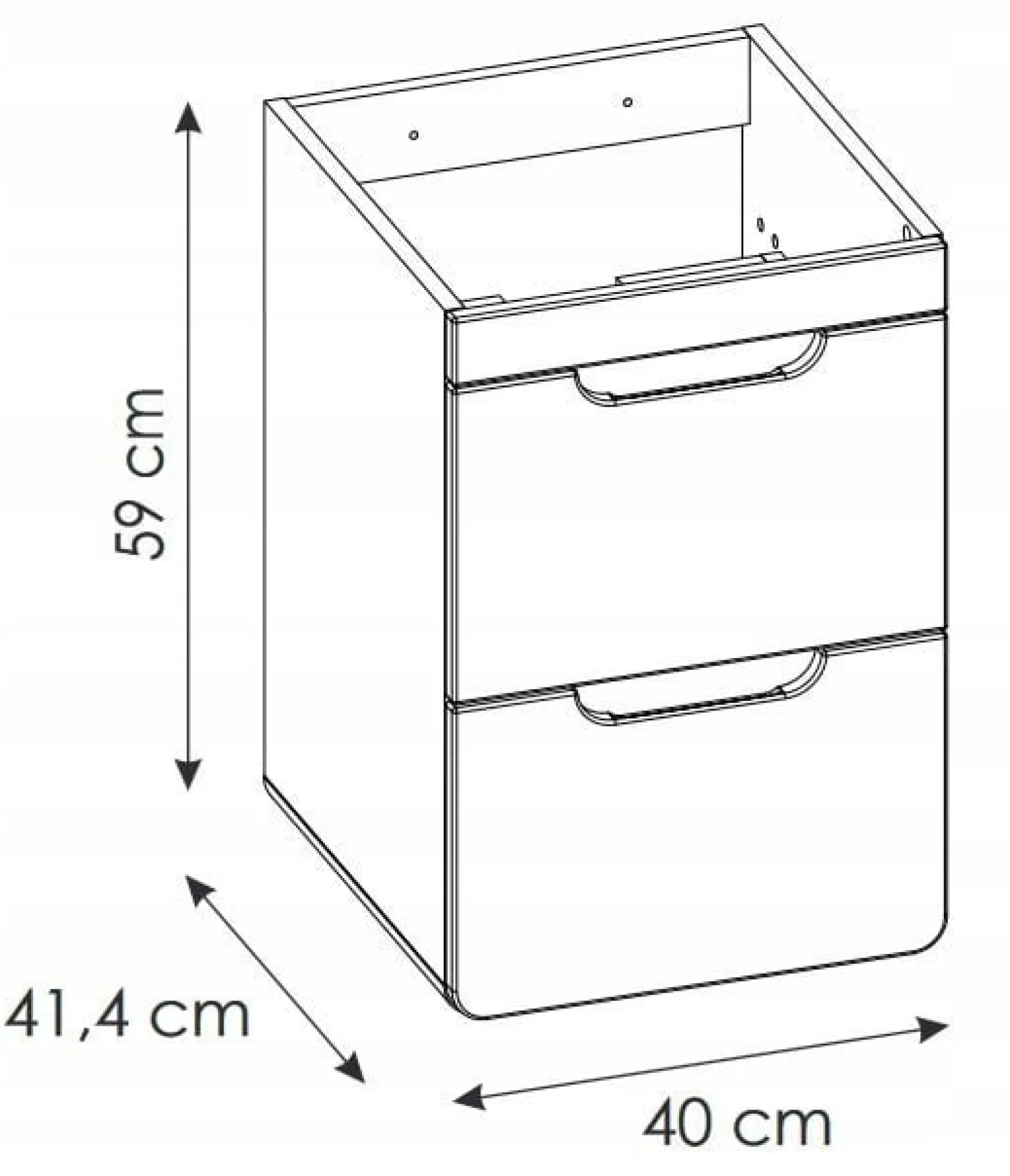 Szafka pod umywalkę 40 cm ARUBA CRAFT