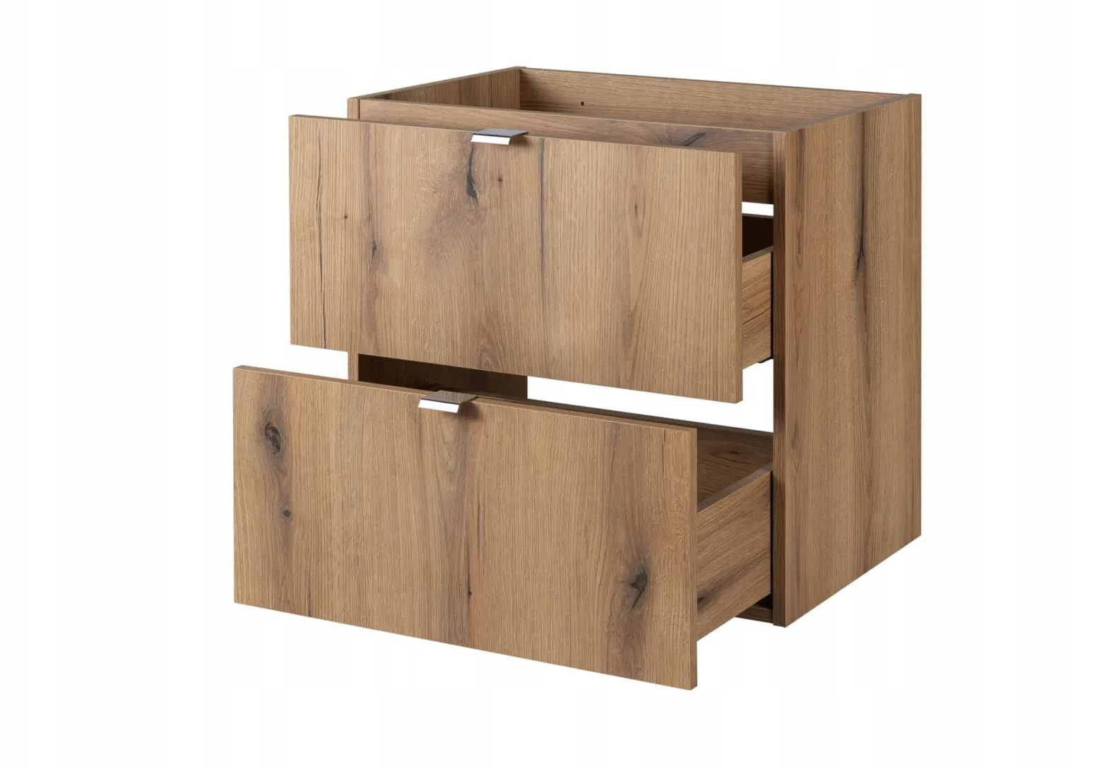 Szafka Pod Umywalkę 80 cm CZARNY BLAT WISZĄCA 2S NOVA OAK
